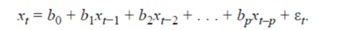 <p>..zaman serisinin bugünkü değerini kendi geçmiş değerlerine bakarak tahmin etmeye çalışır.</p><p>Bir zaman serisinin covariance-stationary (kovaryans-durağan) olması, zamanla değişmeyen istatistiksel ozelliklere sahip olması demektir. Bu tür seriler, zaman serisi analizinde (özellikle AR, MA, ARMA modellerinde) temel varsayım olarak kabul edilir.</p>