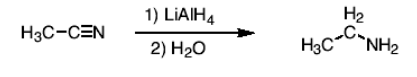 <p>Reduce using 1) LiAl4 and 2) H2O </p>
