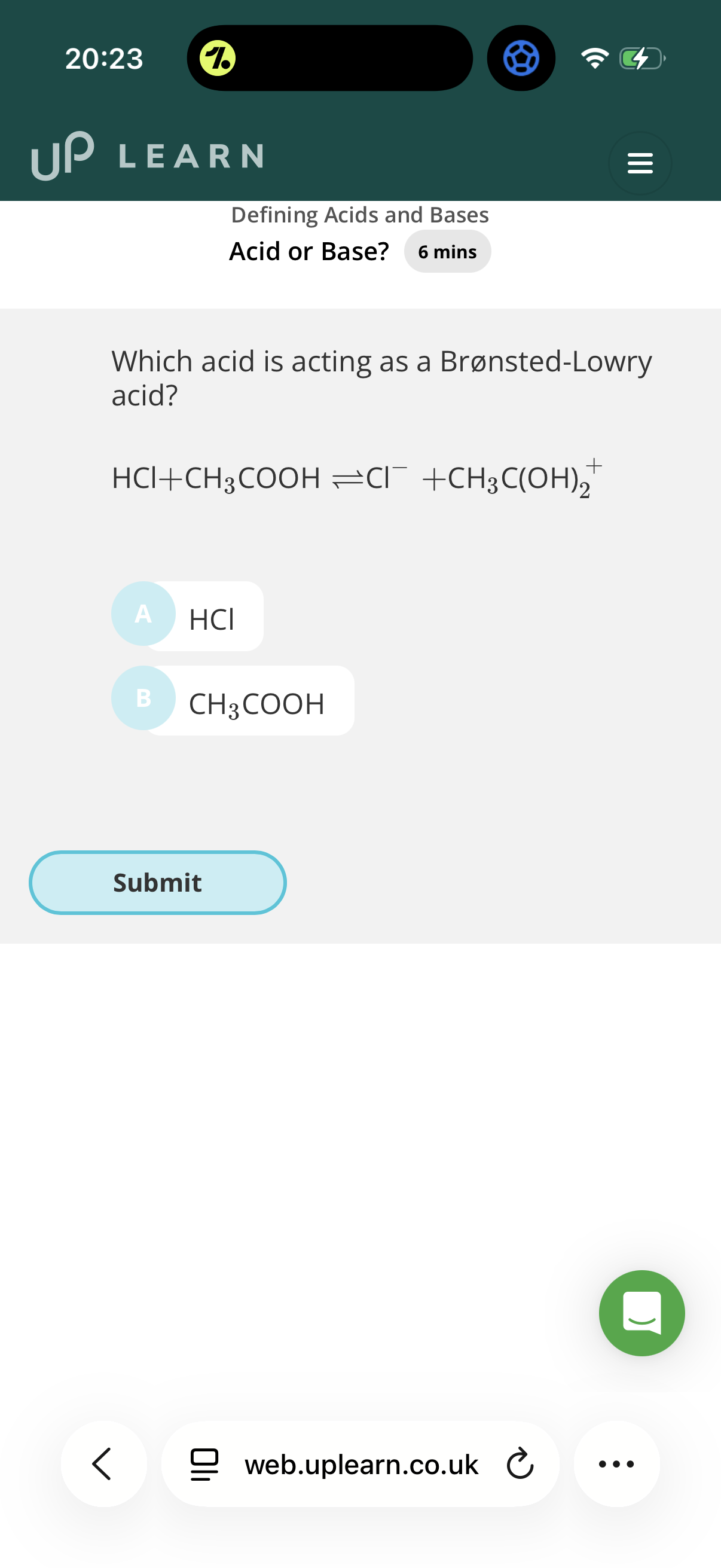 <p><strong>Acid or Base</strong></p><p>Note: When two acids react, the strong acid always acts as the Bronsted-Lowry acid, and the weak acid acts as the Bronsted-Lowry base.</p><ol><li><p>Answer image question?</p></li><li><p>H2O + HNO3→H3O+ + NO3−<br>In this reaction, water is acting as…</p></li><li><p>H2O + NH3→ NH4+ + OH−<br>In this reaction, water is acting as…</p></li></ol><p></p>