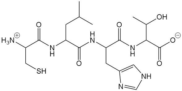 <p><span>The primary sequence of this tetrapeptide is?</span></p>