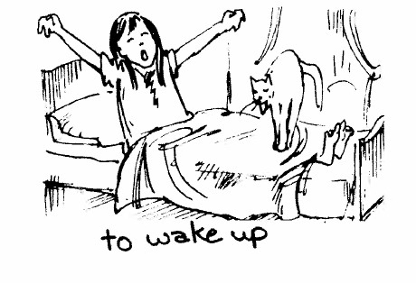 <p>I wake up every day at six o'clock in the morning.</p>