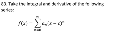 <p>Integral:</p><p>Derivative:</p>