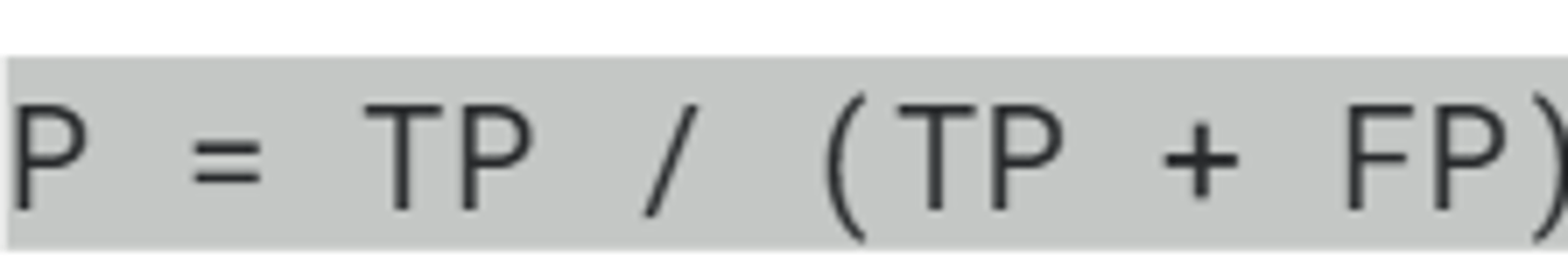 <p>TP= True positive FP= False positives (Type 1 Error) </p><p>Ne Zaman Kullanılır: Yanlış pozitiflerin maliyetinin yüksek olduğu durumlarda (yani, bir şeyi pozitif olarak yanlış etiketlemenin çok maliyetli olduğu durumlarda) hassasiyet önemlidir. Örneğin, pahalı bir ürünün kalite kontrolünde sağlamken hatalı olarak hurdaya çıkarılması gibi.</p>