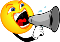 <p>shout, uproar</p>
