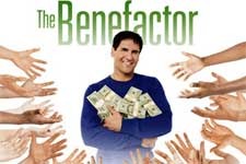 <p>a good person who offers help or donates money</p>
