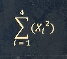 <p>summation </p>