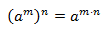 <p>raising a power to a power, you multiply the exponents</p>