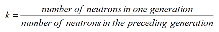 <p>If q =k-1 >0, number of neutrons will increase by nq within time tp</p>