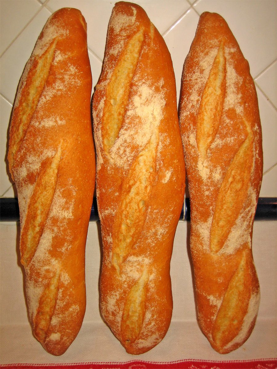 <p>French baguettes</p>