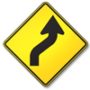 <p>This road sign means:</p>