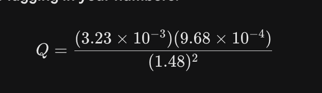 <p>put it in there when calculating the Q value like this. if the pressure isn’t given, assume its 1.</p>