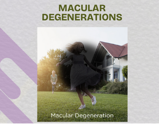 <p>central vision loss</p>