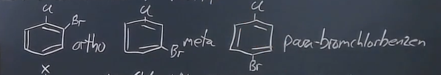 <p>når der er 2 substituenter</p>