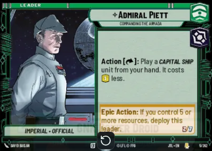 <p>Sideboarding Piett</p>