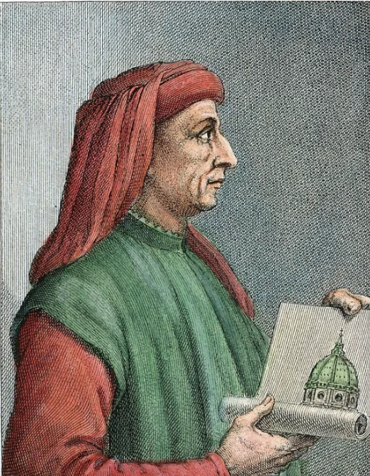 <p>(1377-1446) An Italian architect who was commissioned by Cosimo de’ Medici to engineer the dome of the Florence Cathederal. Considered to be the father of Renaissance architecture.</p>