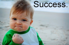 <p>to succeed, to be successful</p>