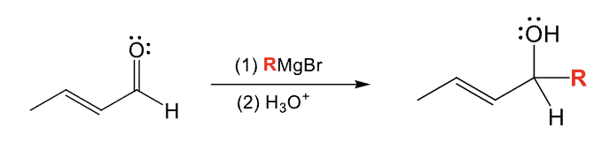 <ul><li><p>Makes a 1,2 addition product</p></li></ul><p></p>