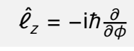 <p>angular momentum vector <strong>ℓ</strong><span> points along ±z so only need to consider </span>ℓ<span><sub>z </sub></span></p><ul><li><p>magnitude coincides with the magnitude of <strong>ℓ</strong><span> </span></p></li></ul><p></p>