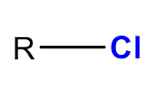 <p> Alkyl chloride formation with R—Cl</p>