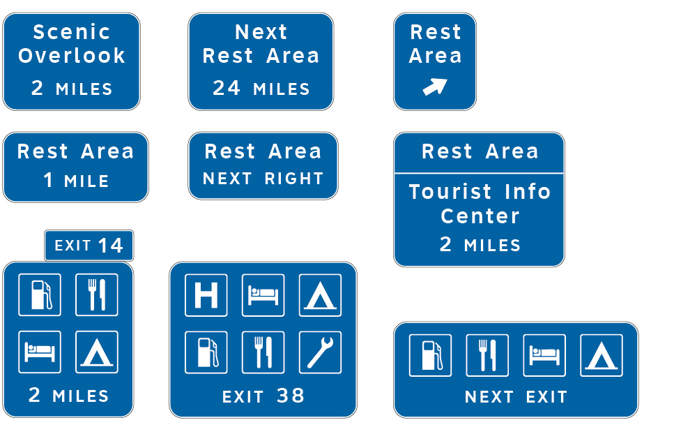 <p>service signs </p>