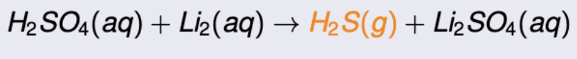 <p>Gas-evolving reactions</p>