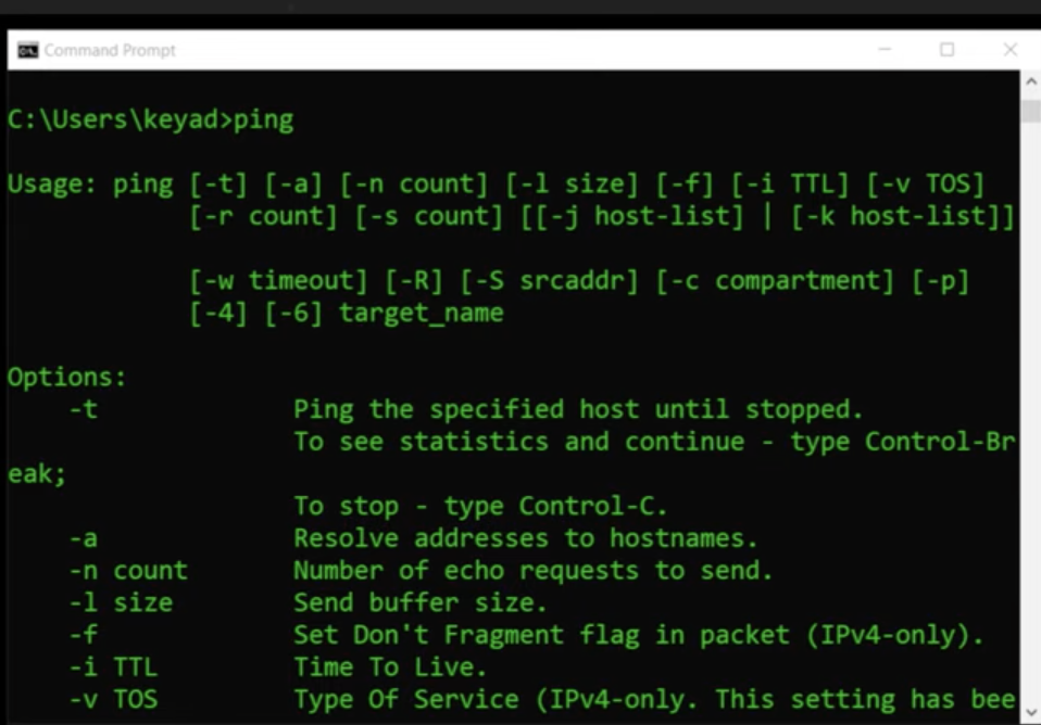 <p>tests basic connectivity to destination</p>