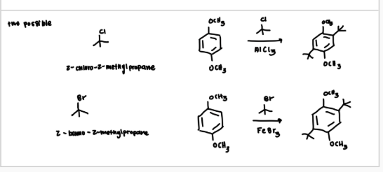 <p>basically using the traditional method of having an acid halide but switching between Br and Cl</p>