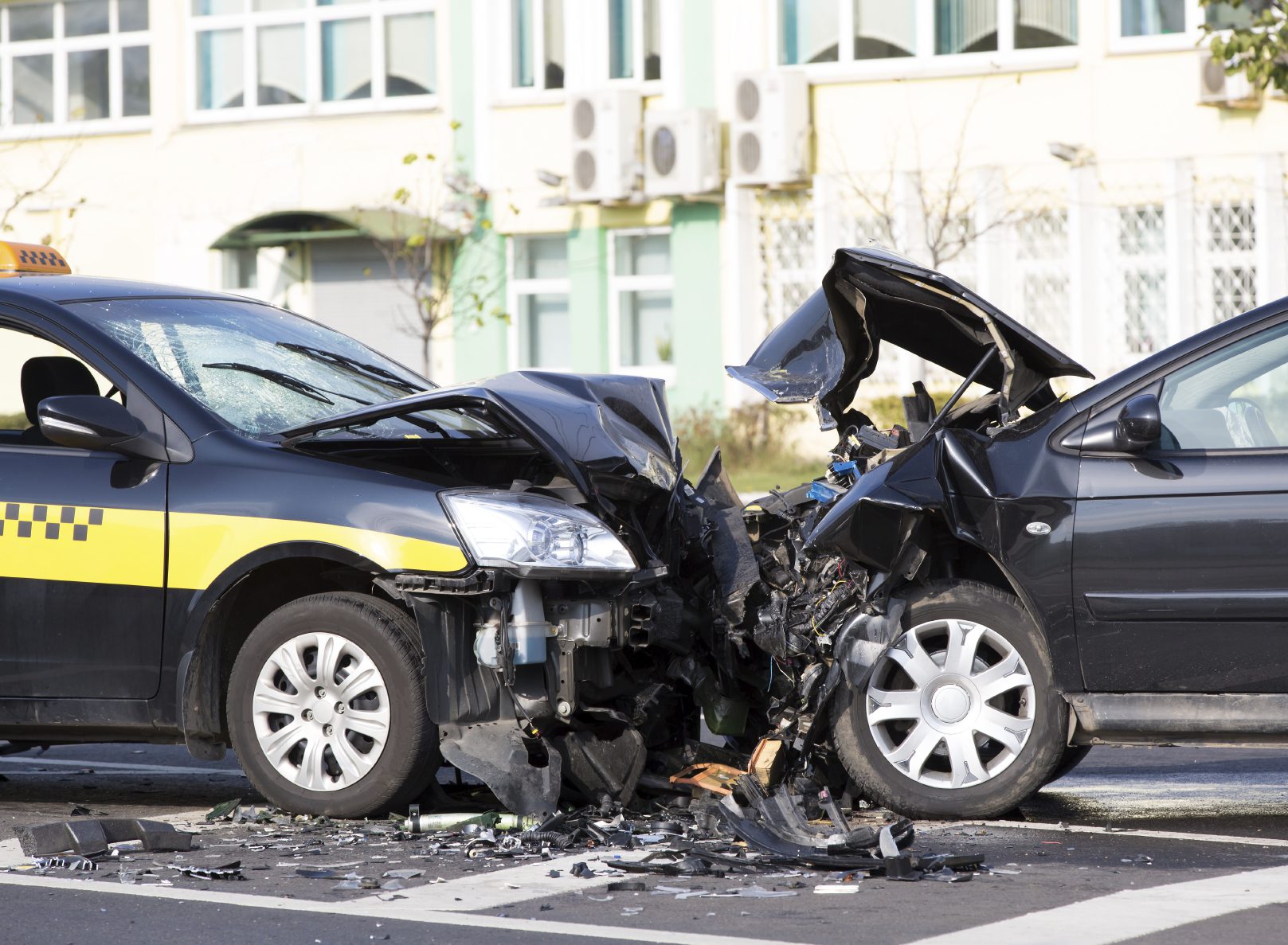 <p>A collision is the act of coming together with force, or the act of colliding or crashing.</p>