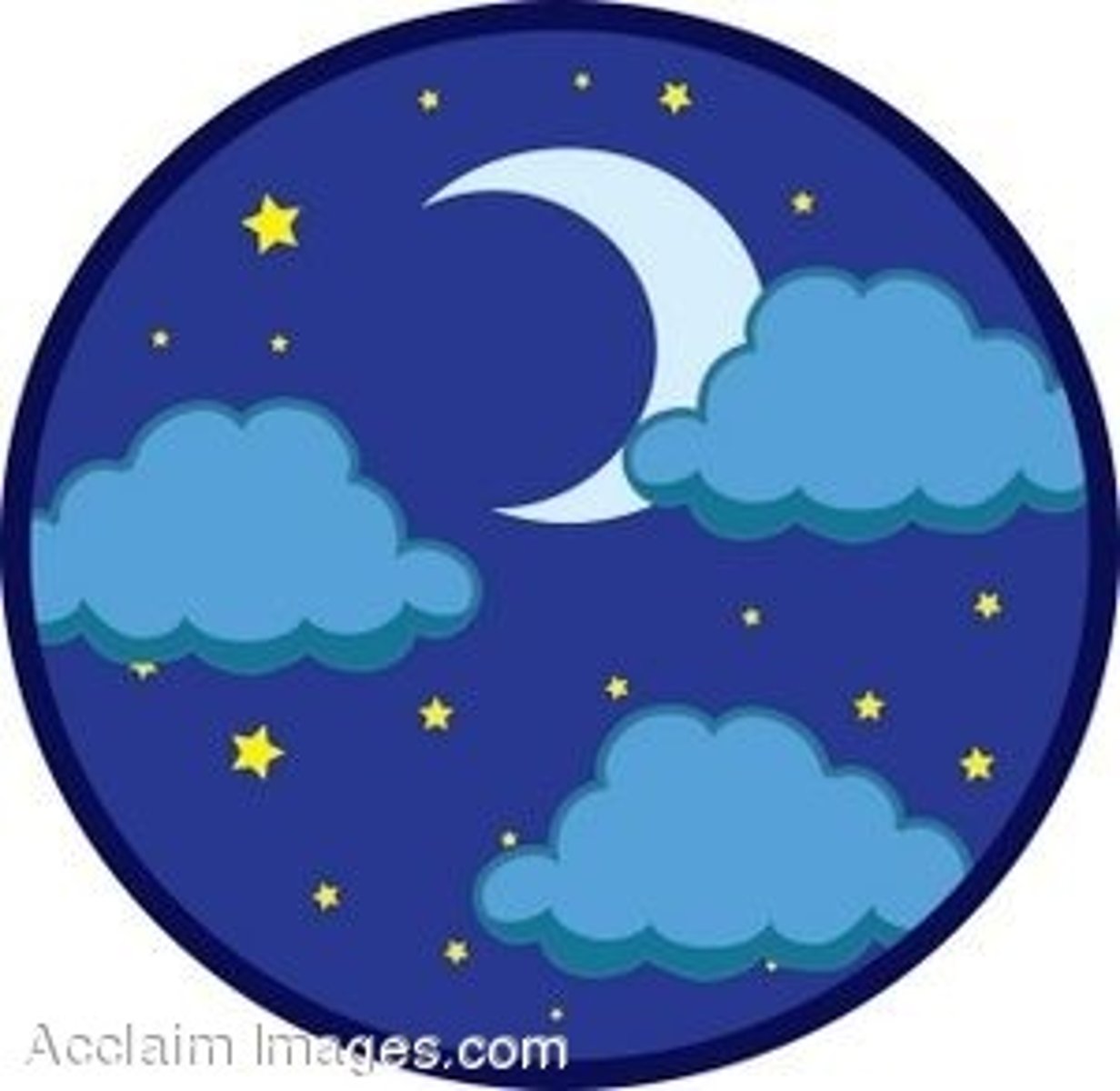 <p>at night</p>