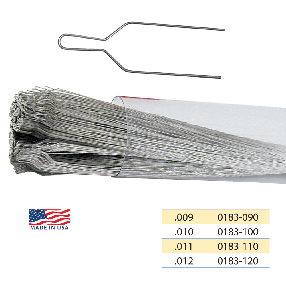 <p>Stainless steel wires used in orthodontics to lov the main arch wire securely into individual brackets</p>