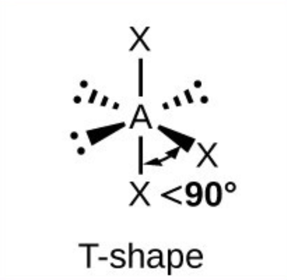 <p>T shape - <90</p>
