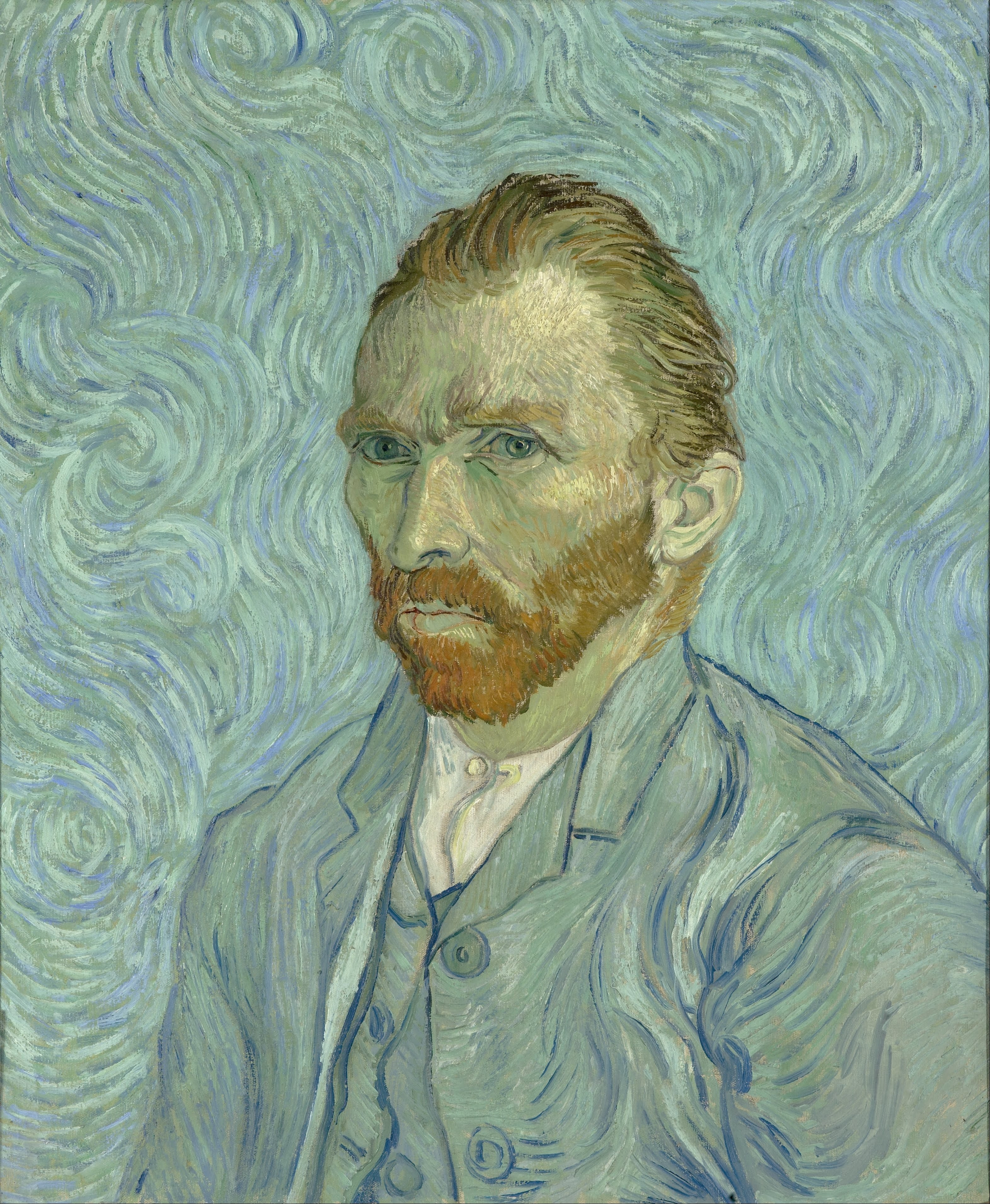 <p>Self Portrait, 1889, Vincent van Gogh, Differences from impressionism</p>