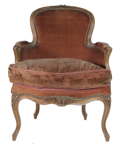 <p>- fully upholstered armchair</p><p>- enclosed side arms</p>