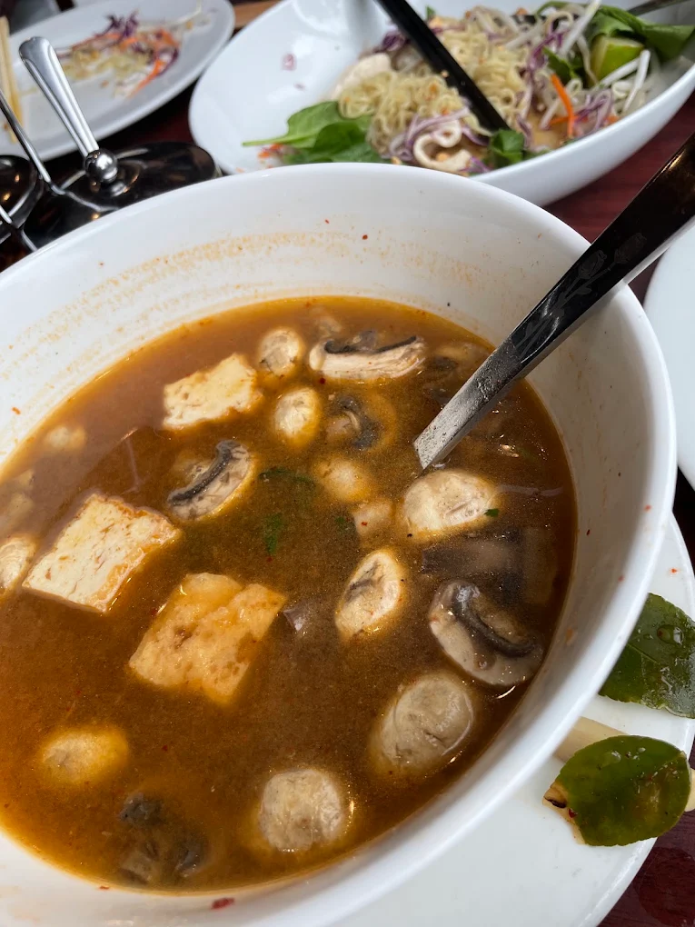 <p>soup, comes in a small size too, chicken, tofu, or prawn</p>