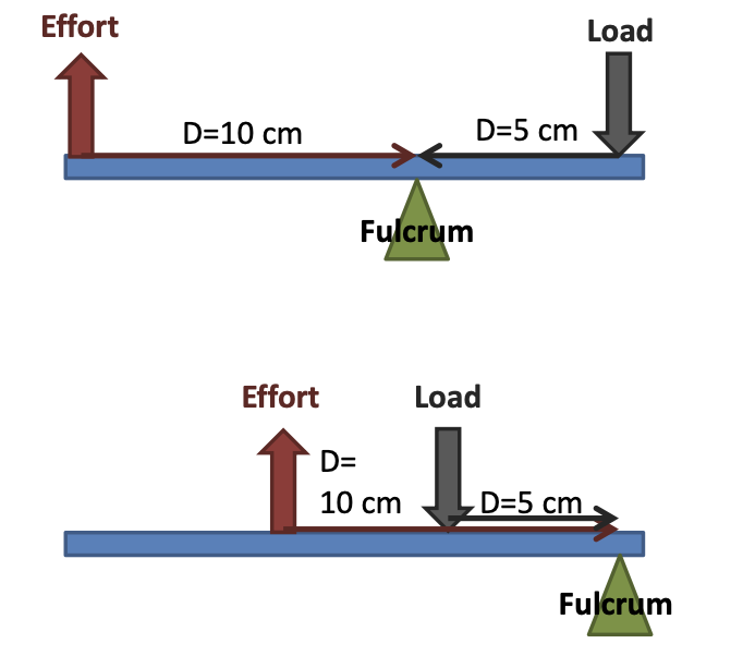 <ul><li><p>If the distange to the fulcrum is longer for the effort than compared to the load</p></li></ul><p></p>