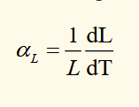 <p>the fractional change in length per degree of temperature change</p>