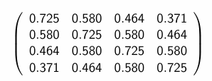 <p>What type of covariance matrix is this?</p>
