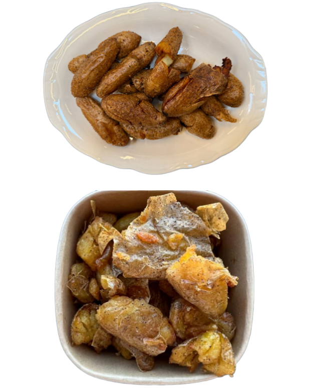 <p>Cooked not once, not twice, but three times and seasoned with our rotisserie spices.</p><p>Add side of Salsa Verde $1.95</p><p>Modification options: None</p><p>Allergens: Soy (in the optional side dressing)</p>