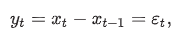 <ul><li><p><span>subtracts the value of the time series in the first prior period from the current value of the time series</span></p></li><li><p><span>mean-reverting level of the first-differenced model as </span><em>b</em><sub>0</sub><span>/(1 − </span><em>b</em><sub>1</sub><span>) = 0/1 = 0</span></p></li><li><p><span>variance of </span><em>y<sub>t</sub></em><span> in each period is var(ε</span><em><sub>t</sub></em><span>) = σ</span><sup>2</sup></p></li><li><p><span>variance and the mean of </span><em>y<sub>t</sub></em><span> are constant and finite in each period, </span><em>y<sub>t</sub></em><span> is a covariance-stationary time series</span></p></li></ul><p></p>
