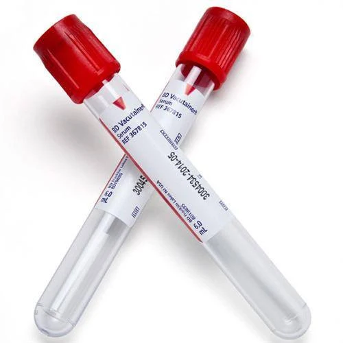 <p>Red (Glass: none, Plastic: clot activator)</p>