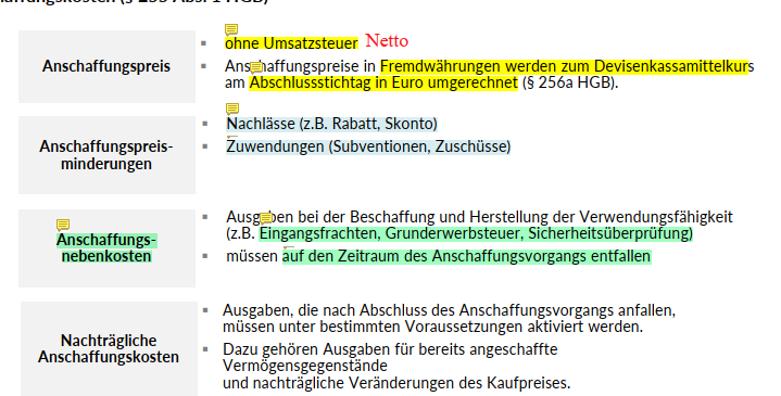 <p><span style="color: red;"><strong>Anschaffungspreisminderung</strong></span></p>