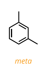<p>1,3 position</p>