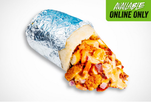 <p>CRISPY CHICKEN BACON SRIRACHA RANCH BURRITO</p>
