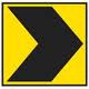 <p>May be used instead of the large</p><p>arrow sign to outline the edge of a</p><p>curving road or to supplement the</p><p>large arrow sign.</p>
