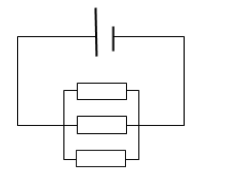 <p>In a parallel circuit, Kirchhoff’s Second Law indicates that the total potential difference across each branch is equal to the potential difference of the battery. Therefore, $$V<em>{1} = V</em>{2} = V<em>{3} = \dots = V</em>{battery}$$ for all branches.</p>