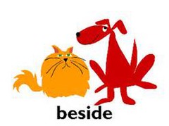 <p>next to</p>