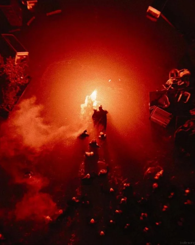 <p>Also known as God's eye view or overhead shot, is shot from directly overhead. This angle provides an omniscient viewpoint of the character and surroundings, making the scene feel disorienting and abstract, and implying destiny or fate. Uncommon in most films.</p>