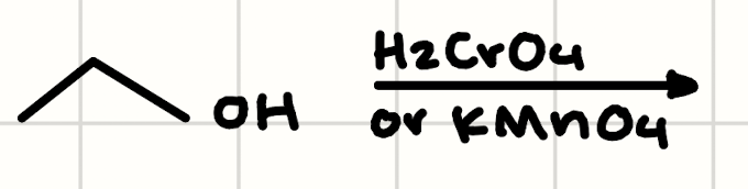 <p>(1° Alcohol) + (H2CrO4 or KMnO4)</p>