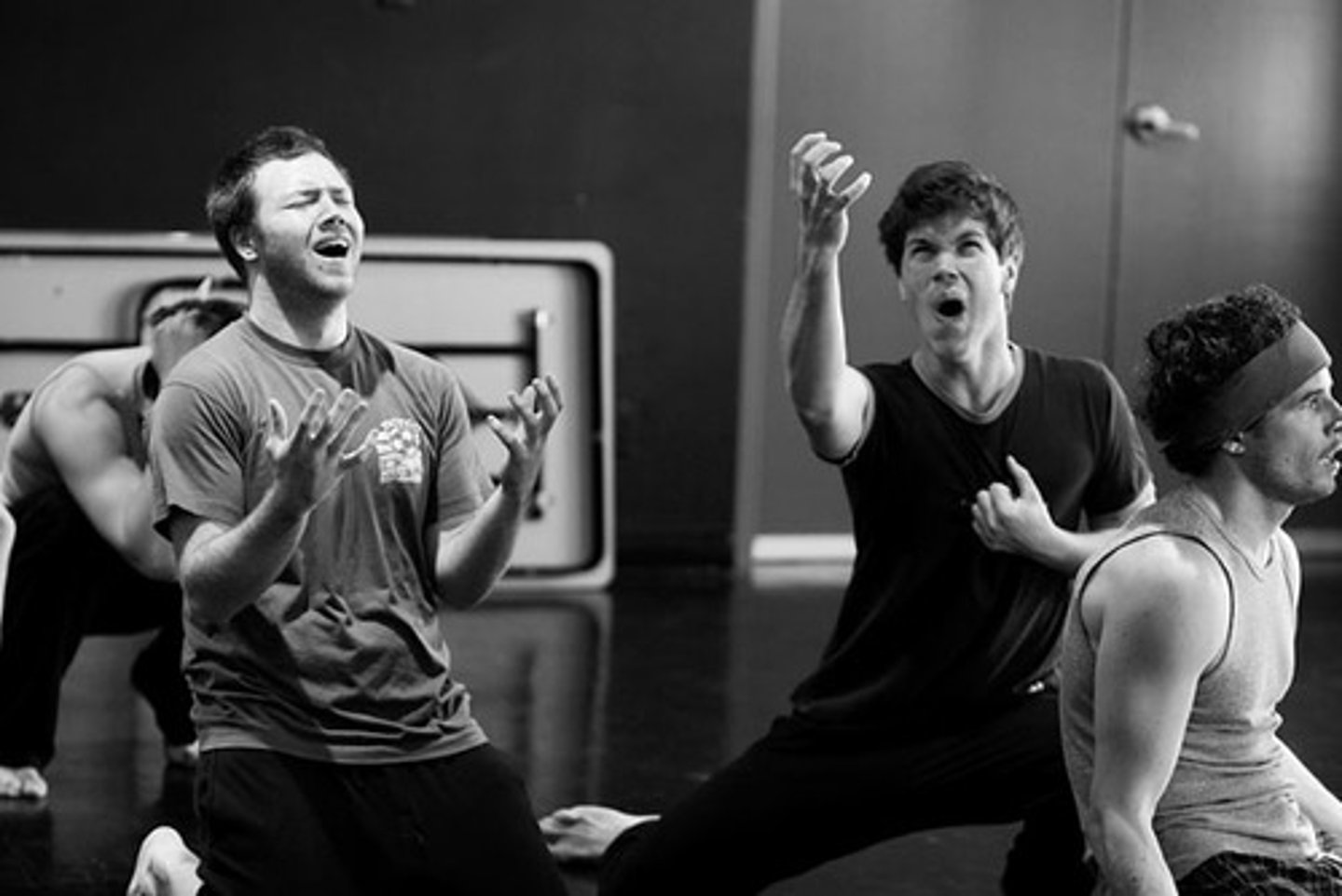 <p>the acting, interpretation of a role</p>