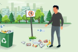 <p>A action that you do to don’t care the envrioment and waste it,throwing trash to all sites</p>